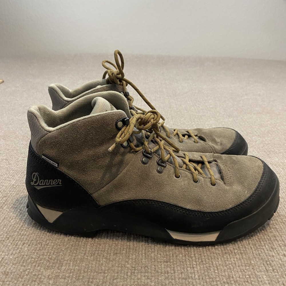Danner Tan and Black Suede Hiking Boots
